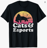 Esport T-Shirt Cat and Esports